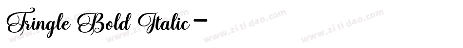 Tringle Bold Italic字体转换
